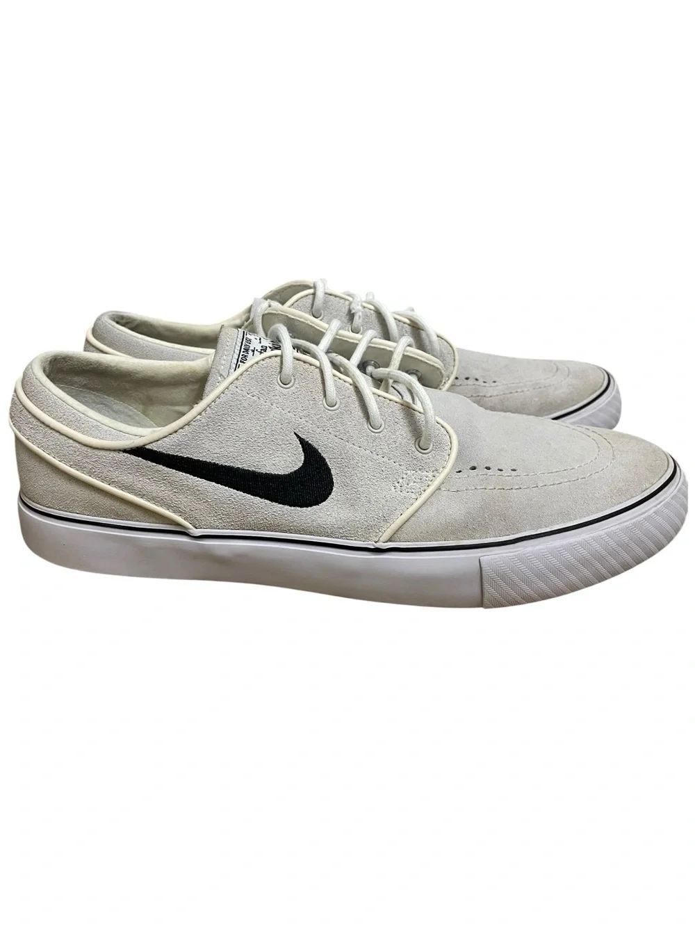 Nike SB Stefan Janoski White Suede Skate Shoes Men’s US 9 EU 42.5